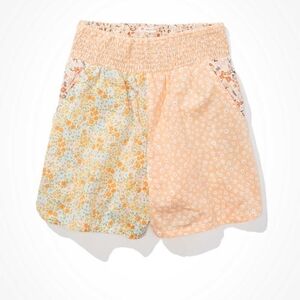 American Eagle Resort Short Large Floral Boxer Gauze Resortwear Hippie Boho
